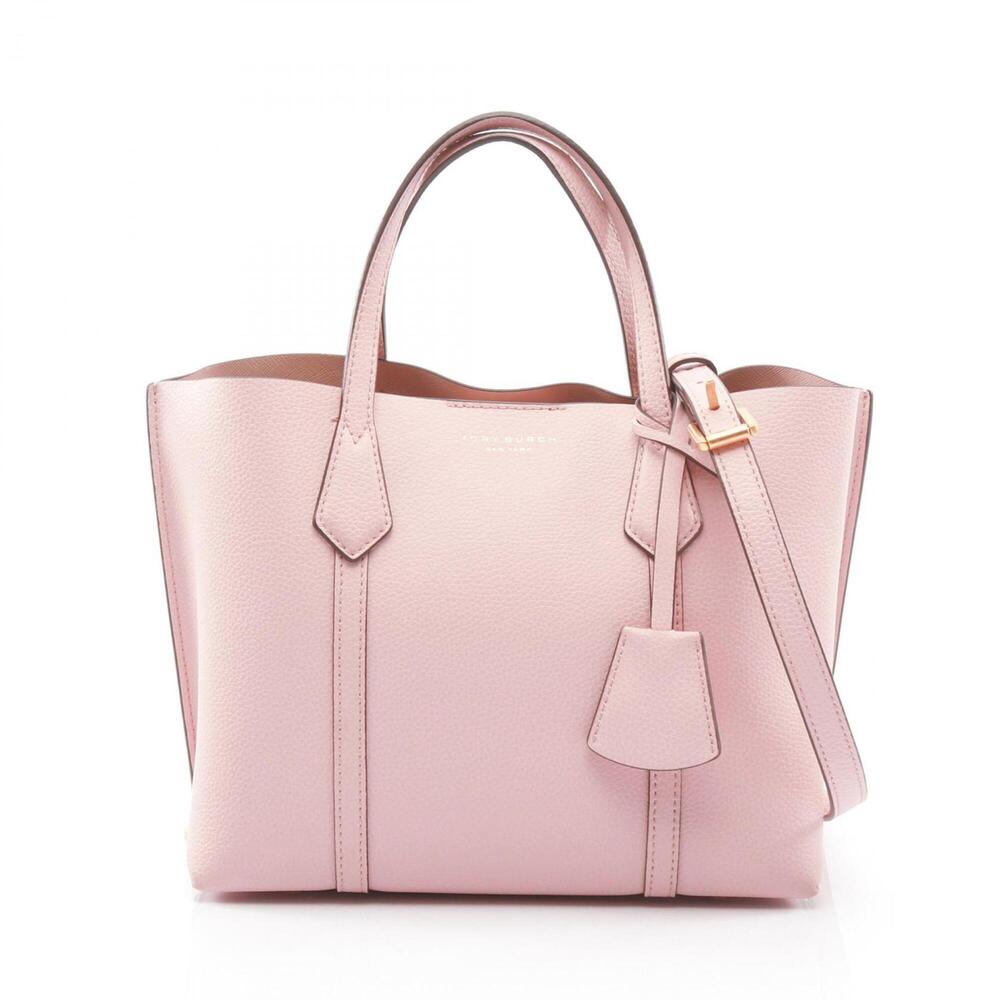 Tory Burch Perry Small Triple Compartment Handbag, Leather, Women's, Pink (81...